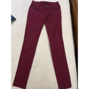 Women's Tripp Denim Pants‎ Burgundy Size 3